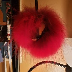 Little monster pom pom keychain